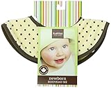 Kushies Terry Chin Bib, Yellow Dots, Newborn by Kushies