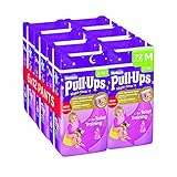Huggies Pull-Ups Girls Night Time Pants Convenience Pack, Medium - 6 Packs (12 Pants Per Pack, 72 Pa
