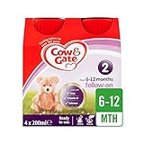 ミルクマルチパック4×200ミリリットルに従ってください (Cow & Gate) - Cow & Gate Follow On Milk Multipack 4 x 200ml [並行輸入品]