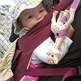 Lovoski 実用　ベビーカー　おもちゃロープ　哺乳瓶　カップホルダー　ストラップ　ロープ　ハンガー　全4色 - イエロー