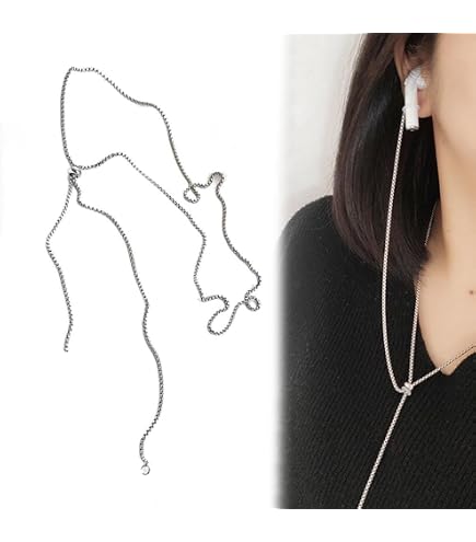 美品　AirPods　キャリーストラップ　ネックレス Amazon.co.jp: Guran イヤホン キャリーネックレスチェーン ストリング