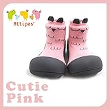 アティパス attipas ベビーシューズ キューティー ピンク Mサイズ（11.5cm） Cutie