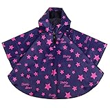 (マリア)MARIAH キッズ ポンチョレインコートこども用 ポンチョ コウモリの袖 カラーレインコート 女の子　男の子　男女兼用　通学　かジュニア 可愛い　防水　ロング長