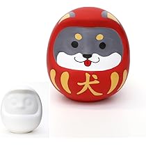 Amazon.co.jp: [たのつく] おえかきだるま貯金箱 高さ11㎝ 白