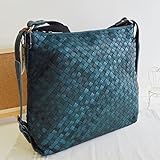 本革トートバッグ ショルダーバッグ ハンドバッグ リュック ブルー 4Ｗａｙバッグ ポニーメッシュ 馬革 肩掛けバッグ No.33547 ユニセックスバッグ