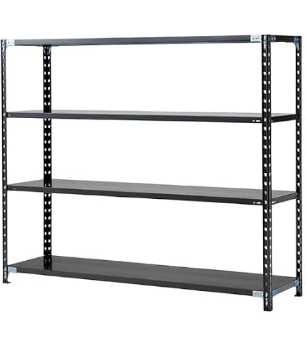 Amazon｜ゴリララック 4段収納 スチールラック 幅183cm 奥行61cm 高さ