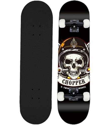 7.5インチ スケートボード 黒 黒木目ブランク(無地)デッキ - 7.5インチ～8.25インチ スケボー