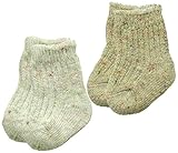 アンナニコラ 2足組 ローゲージリブ編み厚地ソックス 新生児用 7cm - 9cm オフ 6047 日本製