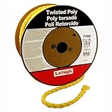 リーハイグループ0.63インチX 200フィートイエローポリプロピレンツイストロープPY582 - 200のパック