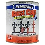 Masterchem 43170 Hammerite Rust Cap Hammered Gold Enamel Paint, Quart [並行輸入品]