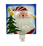サンタクロースクリスマスツリー5 x 6インチガラス壁プラグインHoliday Night Light