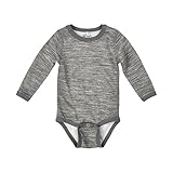 Me Too 100 %メリノウール/ Bamboo Long Sleeved Onesie – grey-ユニセックス( 6 m-2t ) カラー: グレー