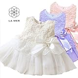 ベビー服 女の子 ワンピース ドレス (ピンク) 90cm la mer (ラ メール)