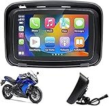 バイク用衛星ナビ 5インチディスプレイ ポータブル防水バイクGPS スマホ接続 Bluetooth WiFi 5G
