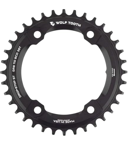 Amazon | ウルフトゥース(Wolf Tooth) 110 BCD 4 Bolt Chainring for