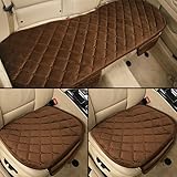 Sedeta 3PCSシルクベルベット自動車インテリアカー自動車フロントリアシートプロテクターカバークッションマットインテリアベビー用 カーシートクッションカバーショップ カーシートカバークッション 