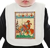 Manuscript illumination ネクタイを有する有機ビブ Medium