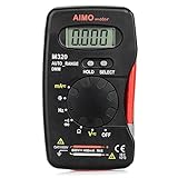 AIMOMETER m320ポケットサイズ自動範囲ハンドヘルドデジタルマルチメーターDMM周波数静電容量測定データHold