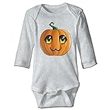 NINKI ベビー服 ハッピーハロウィン カボチャ 猫 長袖 カバーオール 6ヶ月~24ヶ月 100%コットン 出産祝い Size 24 Months グレー