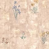 Brewster 347 – 42718 Twain藤色テラコッタWildflower壁紙、 347-42718 1