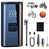 Aumotop 電動空気入れ 6000mAh コードレス 急速充填 タイヤインフレーター 車 自転車 ボール対応