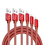 USB Type C ケーブル【3本セット 1m+2m+3m】タイプc 充電ケーブル 急速充電 デニム生地 超耐久 USB A to USB C ケーブル データ転送 iPhone 16 Pro Max iPhone 15 Plus Galaxy Xperia AQUOS Pixel Arrows Huawei 等の各種Type C機器対応 (レッド)