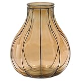 不二貿易 フラワーベース スペイン製 ガラス高さ38cm アイボリー 23341