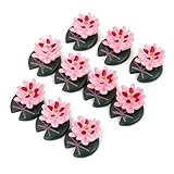 【ノーブランド品】ドールハウス　ミニチュア　　クラフトインテリア　樹脂蓮　リトルロータス　庭園の風景 　装飾品 　アクセサリー