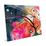 Yggdrasil onスカーレット抽象ツリー風景壁アートプリント 16x20 TRE0000078GLS16X20XXX