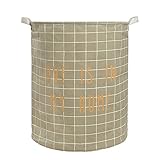 ROKE ランドリーバスケット 折りたたみ可能なストレージバスケット大 保育園 ランドリーボックス – 完璧なオーガナイザー服 キッズ玩具 赤ちゃん本 子供用 家庭の整理(50*40 cm)