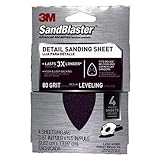 3M 9671 80-Grit Mouse Sandpaper Sheets 4-Pack [並行輸入品]