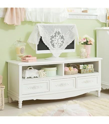 Amazon｜ロマンティックプリンセス フリルバスケットテレビ台(大