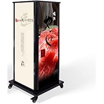 店舗用 置看板 宣伝 ４面 蛍光灯2本 Amazon | 看板 店舗用看板 照明入り看板 4面電飾スタンド看板 F4