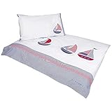 JoJo Maman Bebe Applique Cot Bed Duvet Set, Nautical [並行輸入品]