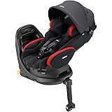 Aprica(アップリカ) チャイルドシート ISOFIX固定 フラディアプラス 新生児~4歳頃まで 回転式 R129適合 (レッドブラック) 【2023年モデル】