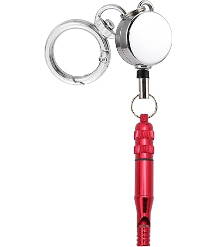 Amazon.co.jp: D.SigiYa リールキー付き ホイッスル 防災 災害 緊急