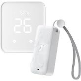 SwitchBot 防水温湿度計 ハブ2 アレクサ Wi‐Fi - スイッチボット ワイヤレス 室内 屋外用 温度計 湿度計 スマホで温度湿度管理 デジタル 高精度 コンパクト 異常通知 グラフ記録 スマートホーム Alexa Google Home