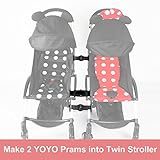 Stroller Connectors ベビーカーコネクタ for Babyzen YOYO YOYO+ Strollers,Turns Two Single Strollers into a Dou