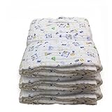 MIUSE　ガーゼケット　６重　ベビーブランケット　１０５＊１０５　タオルケット　おくるみ　柔らかい肌さわり　バスタオル　保温性　吸水 (三枚熊)