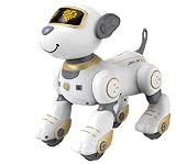 【Tirczil】ロボット犬おもちゃ 子供用 リモコン犬 8-12 歳 ペットロボット 電動犬 英語指示 知育玩具 誕生日プレゼント インタラクティブ機能 コンパニオンギフト スタントドッグ 男の子 女の子 ロボットおもちゃ I6