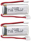 WLToys F 959 XK DHC-2 A 600 A 700 A 800 A 430リモートグライダーアクセサリー用2 PCS 7.4 V 300 mahリチウム電池