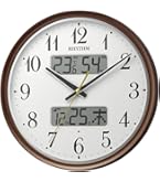 Amazon.co.jp: セイコー クロック掛け時計 電波 アナログ カレンダー