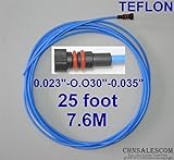 CHNsalescom Miller PTFE（Teflom）ライナー25フィートMIG溶接ガンワイヤーサイズ0.023 "-0.030" -0.035 "
