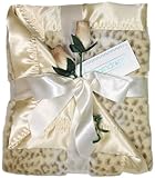Dee Givens & Co-Raindrops 1701 Neutral Faux Fur Receiving Blanket - Ivory - 28 in. x 36 in.