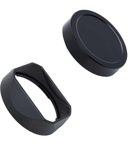 Amazon | メタルスクエアレンズフード（キャップ付き）、Voigtlander