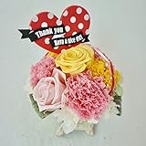 『指定日配達可能』★★★★★カーネーションとバラのプリザーブドフラワー　リバティー柄『正午までのご注文で当日発送可能』ギフト　アレンジメント　お花