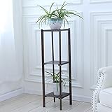 ZYN フラワースタンドバルコニーリビングルームインテリアフロア多層ブラックフラワースタンド (サイズ さいず : L27CM*W27CM*100CM)