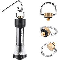 ゴールド 真鍮ランタンスタンド フック付き CAMPGEEKS ランタンスタンド 真鍮製フック ランタンハンガー台座