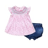 子供服 Tシャツ 半袖 Tシャツ＆ショートパンツ 上下セット プリント デニムショーツ 女の子 可愛い 春夏 ベビー
