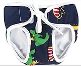 (コンフォルトクローゼット)Confort Closet 水遊びパンツ ベビー 水着 おむつ プール アンダー 紐 で サイズ 調節 おとこのこ おんなのこ 80 90 Ｌ 恐竜
